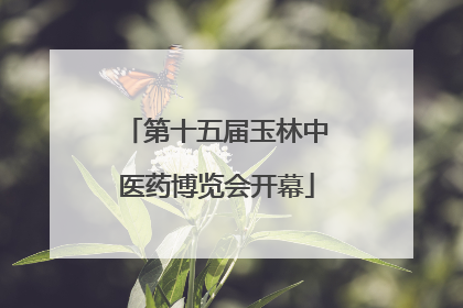 第十五届玉林中医药博览会开幕